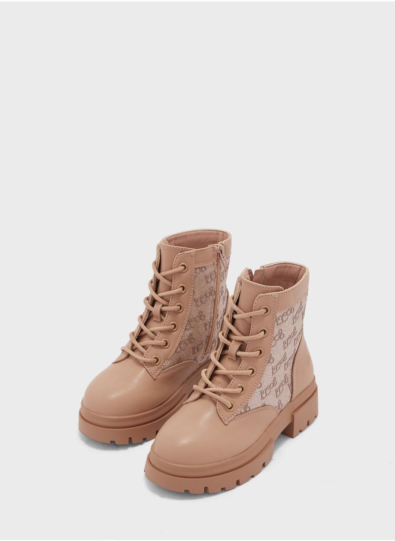 Lee Cooper - Kids Lace Up Boots - Image 1