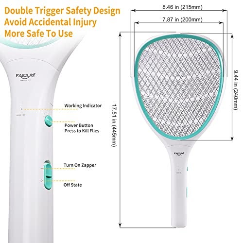 Faicuk 2 Pack Bug Zapper Racket Electric Fly Swatter - Image 2