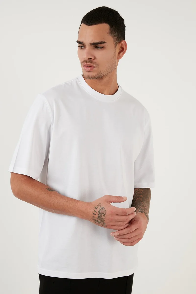 Buratti Cotton Oversize Crew Neck Basic T Shirt Men's T Shirt 5902365