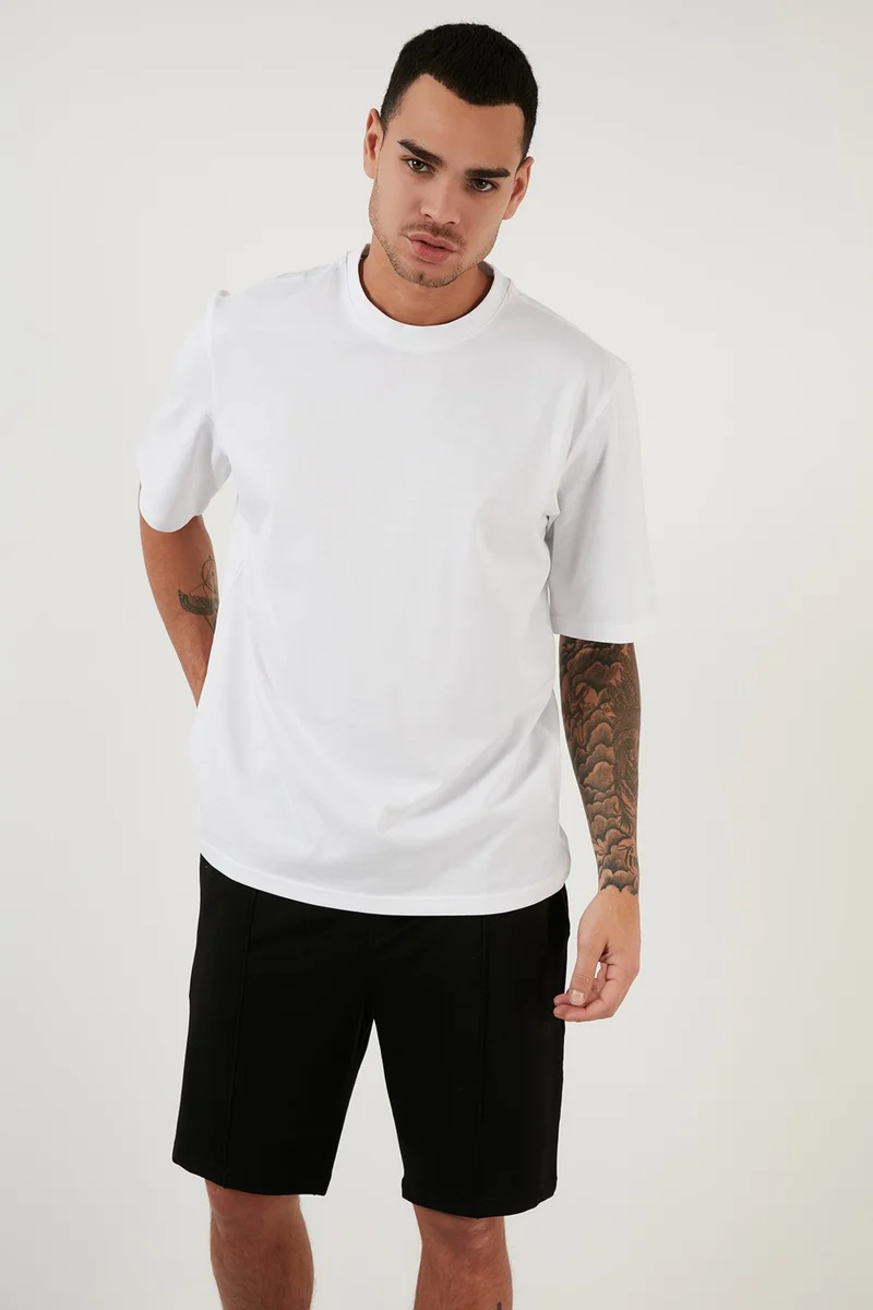 Buratti Cotton Oversize Crew Neck Basic T Shirt Men's T Shirt 5902365