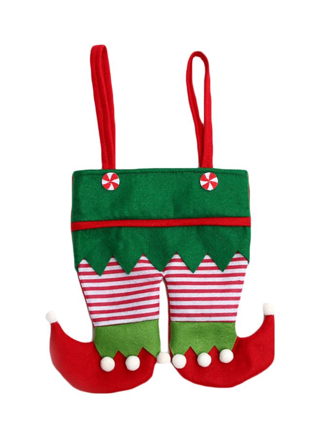 نيبمينينت Decorative Elf Themed Gift Bag Green/Red/White - Image 1