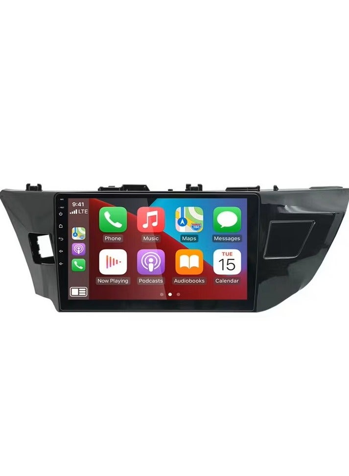 راديو أندرويد متقدم لسيارة تويوتا کرولا 2007-2012 - ضمان لمدة عامين، ذاكرة وصول عشوائي 4 جيجابايت، سعة تخزين 32 جيجابايت، Apple CarPlay وAndroid Auto، كاميرا رؤية ليلية مجانية ونظام ملاحة - Image 1