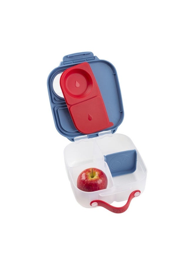 B.Box “Not So Mini” Lunch Box for Kids | Leakproof Compartments | 33.8 fl oz Capacity | Whole Fruit Holder | BPA Free | Easy Open Design-Blue Blaze - Image 2