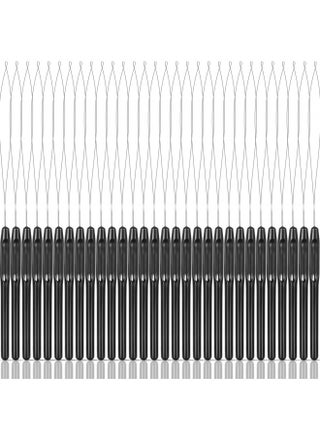 30 Pieces Hair Extension Loop Needle Threader Wire Pulling Hook Tool and Bead Device Tool Plastic Hair Extension Loop Needle for Hair or Feather Extensions Supplies, DIY Hook Tool Loop Tools, Black - pzsku/ZE80F7C4F3AF4AB37C287Z/45/_/1732283761/e4631584-03f5-4d67-9198-53708c34b270