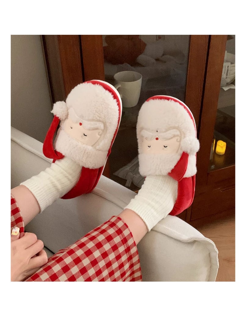 إسكدنيا الصفحة الرئيسية حذاء للنساء الرجال, الشتاء حذاء بلش مع رغوة الذاكرة, فلوفي لينة دافئة انزلاق على حذاء المنزل, مضادة للانزلاق مريحة حذاء أزواج بلش دافئة للحذاء الداخلي في الهواء الطلق - Image 2