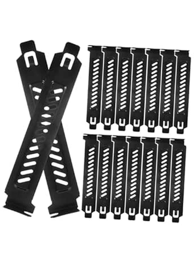 20 Pcs Metal Pci Slot Blanking Plates For Computer Case Ventilation Dust Protection - Image 1