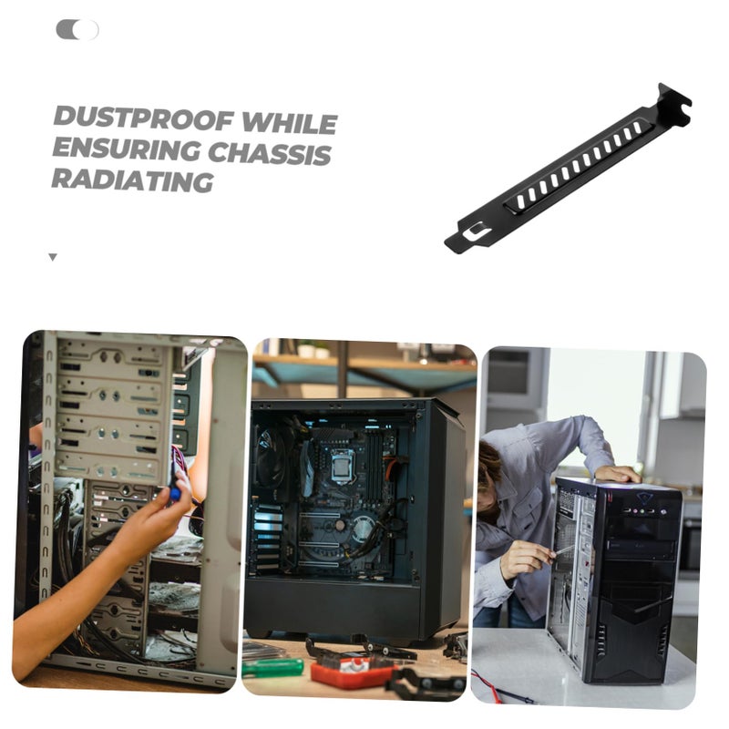 20 Pcs Metal Pci Slot Blanking Plates For Computer Case Ventilation Dust Protection - Image 4
