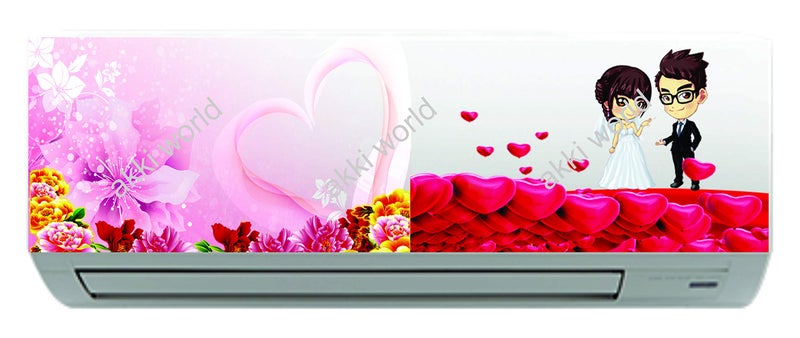 Akki World AC Sticker Wall Sticker Split Ac Stickers Air Conditioner Sticker Standard Size - Image 4
