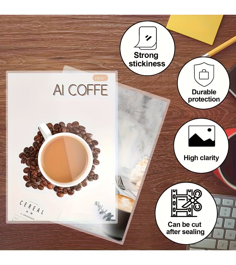 Transparent 100 Sheets 4x2.5 Inch Thermal Laminating Pouches Dry Erase Clear for Photos Cards Documents - Image 5