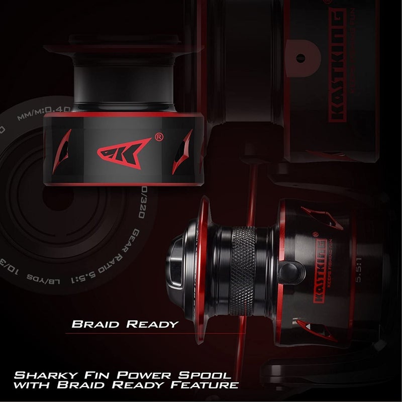 KastKing Sharky Baitfeeder III Spinning Fishing Reel,Size 5000 - Image 4