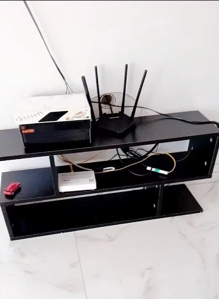 Modern TV and Coffee Table Living Room Home Furniture Black