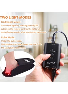 DGYAO Red Infrared Light Therapy for Feet Pain Relief LED Light Therapy Slipper Device for Foot Toes Instep Heel Home Use  - Image 4