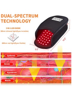 DGYAO Red Infrared Light Therapy for Feet Pain Relief LED Light Therapy Slipper Device for Foot Toes Instep Heel Home Use  - Image 3