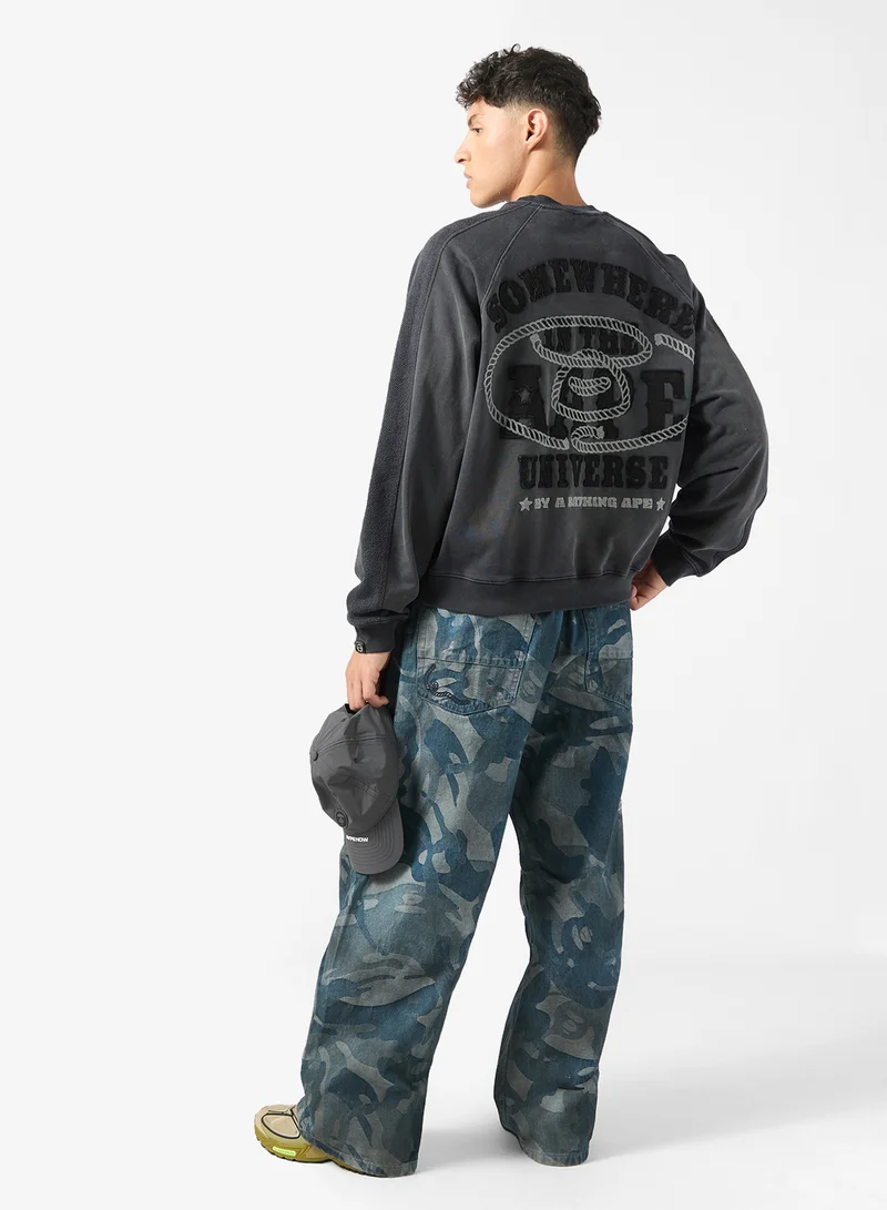 AAPE AAPEUNVS moonface logo sweatshirt