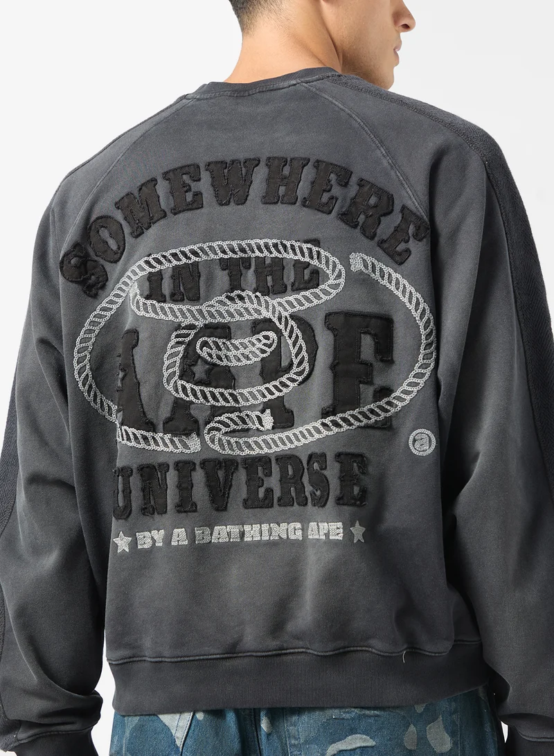 AAPE AAPEUNVS moonface logo sweatshirt