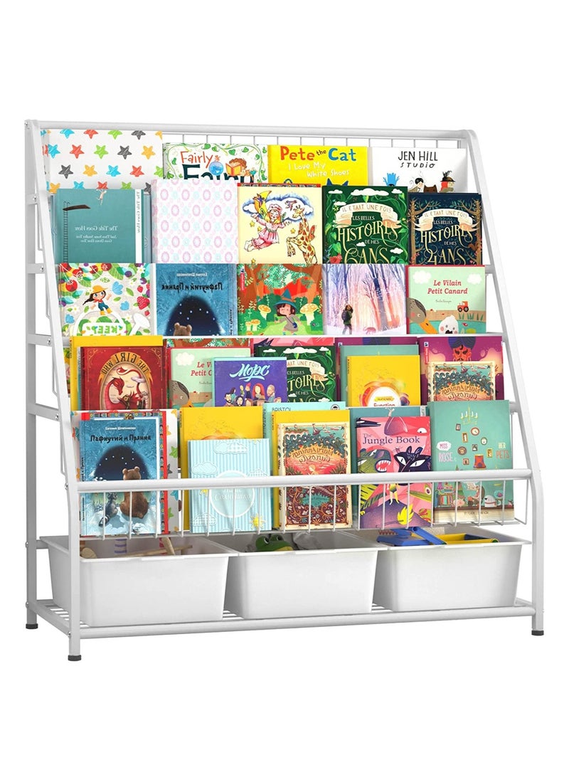 DubaiGallery Kids Toy Rack Organizer Cabinet Storage Book Shelf Container Box Baby Children Shelves Bookshelf Organizer Story Book Rack  - Image 3