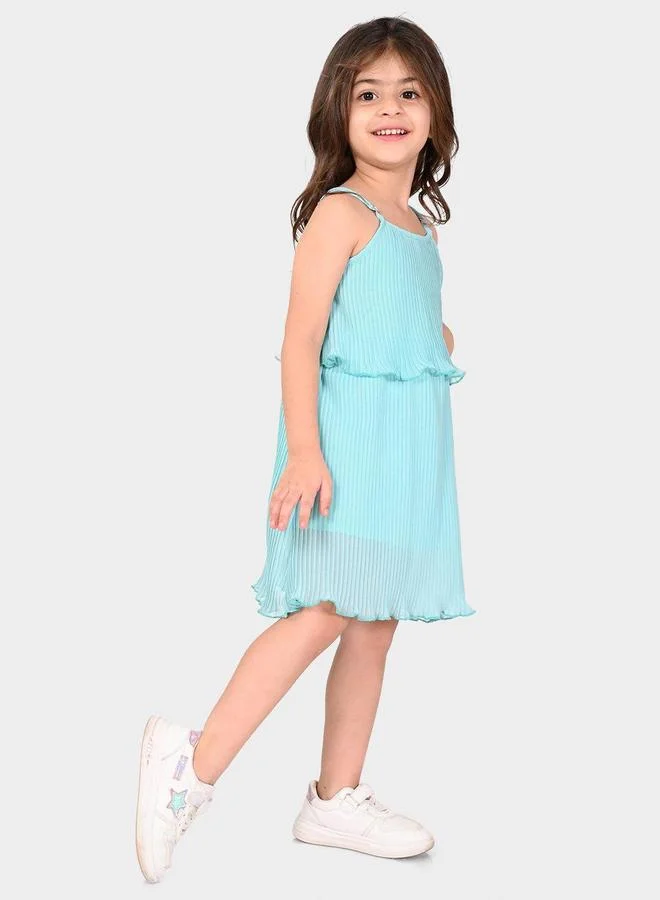 Bonkids Pleated Chiffon Dress