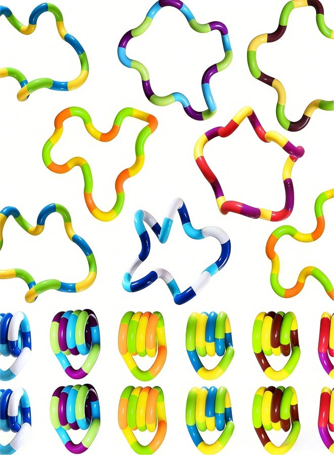 ألعاب فيدجيت حسية - 10 قطع متعددة الألوان من ألعاب فيدجيت الملتوية للبالغين والأولاد والبنات للاسترخاء وتخفيف التوتر والقلق وإزالة الضغط والضغط واللف وسلسلة دوارة كهدية بديلة - Image 3