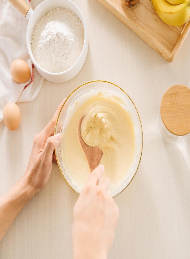 NQEUEPN Wooden Dough Whisk, Bread Whisking Tool Wooden Danish Dough Spurtle Wood Sourdough Dutch Stirrer for Mixing Yeast Bread Egg Pizza and Pastry Making(Wood Color) - Image 5