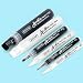 ZEYAR Acrylic Paint Marker Pens 3 Different Point Size Extra Fine07mm Medium Bullet25mm Jumbo Felt Tip1015mm Black White Colors Extra fineMediumJumbo - Image 2