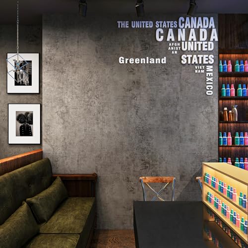 Holomey Stained Concrete Peel and Stick Wallpaper 16x354 inch Faux Concrete Look Wallpaper Removable Self-Adhesive Modern Industrial Metallic Style Decorative Wall Paper for Living Room Bedroom Garage - Image 3
