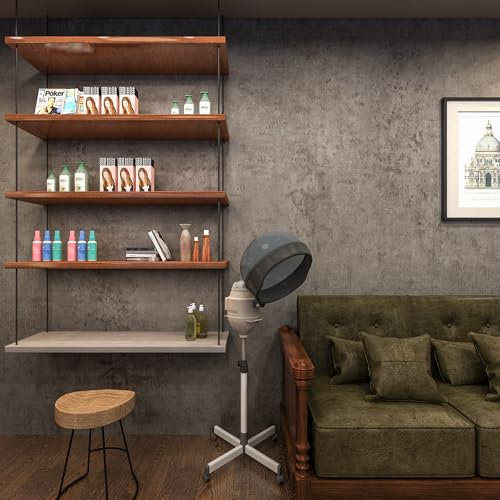 Holomey Stained Concrete Peel and Stick Wallpaper 16x354 inch Faux Concrete Look Wallpaper Removable Self-Adhesive Modern Industrial Metallic Style Decorative Wall Paper for Living Room Bedroom Garage - Image 4