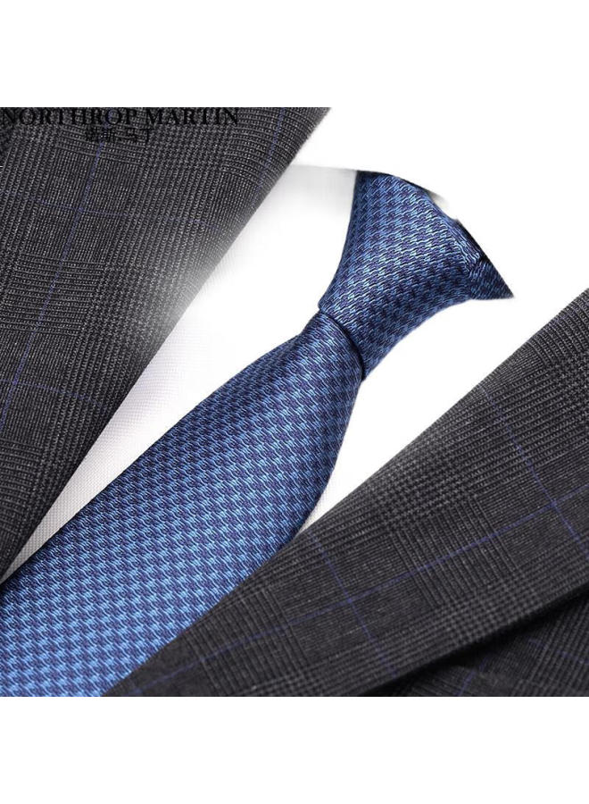 NORTHROP MARTIN Nose Martin High-End Silk Tie For Men, Formal Wear, Business Suit, Groom'S Wedding, Hand-Tied, Blue, Gift Box Present Jy81 - Image 3