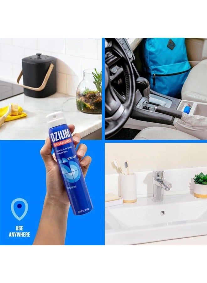 Ozium OZM-26-4 3.5 Oz. Air Sanitizer & Odor Eliminator for Homes, Cars, Offices and More - Carbon Black, 4 Pack - Image 4