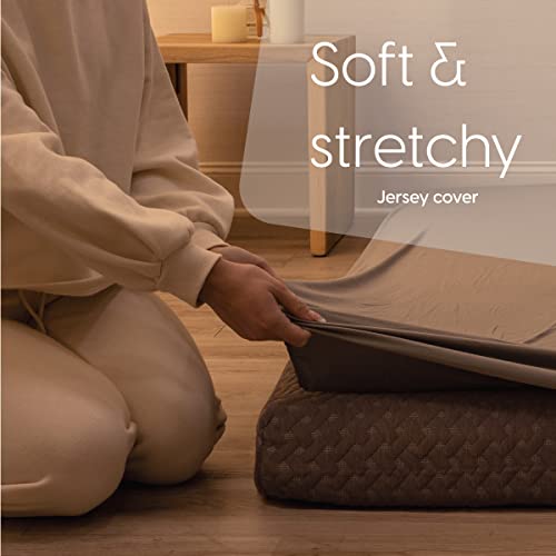 milliard Fitted Sheet for The Milliard Trifold Mattress, Super Soft and Cozy Washable Grey Sheet (Single, 4") - Image 3