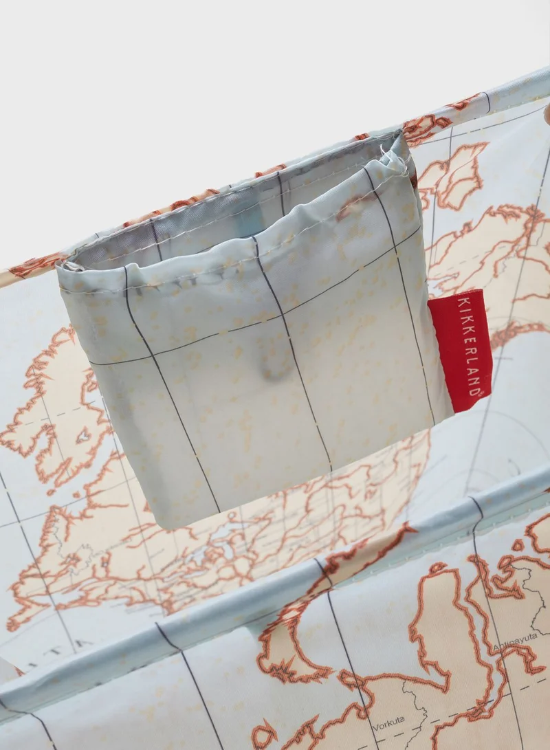 KIKKERLAND Maps Travel Laundry Bag