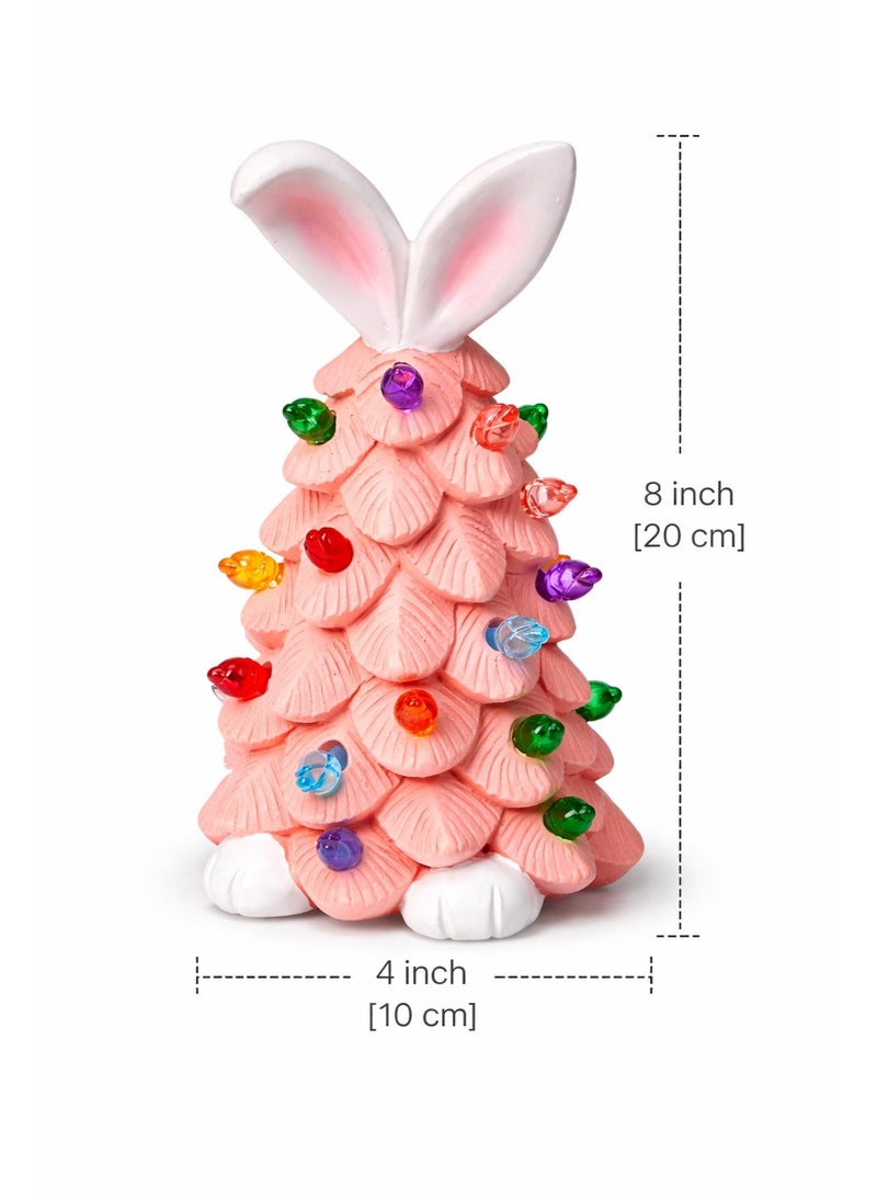 Easter Bunny LED Light Decoration 20cm Ceramic Table Decor Centerpiece - Image 3