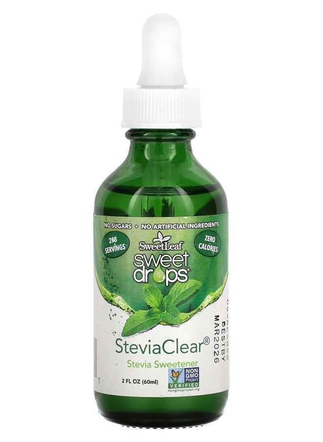 Wisdom natural SweetLeaf Sweet Drops SteviaClear 2 fl oz (60 ml) 