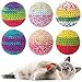 Retro Shaw Cat Toys Balls Yarn Cat Ball with Bell Inside Kitten Toys for Indoor Cats Kitty Interactive Cat Nip Chew Toys for All Pet Breed 6 Pack - Image 3