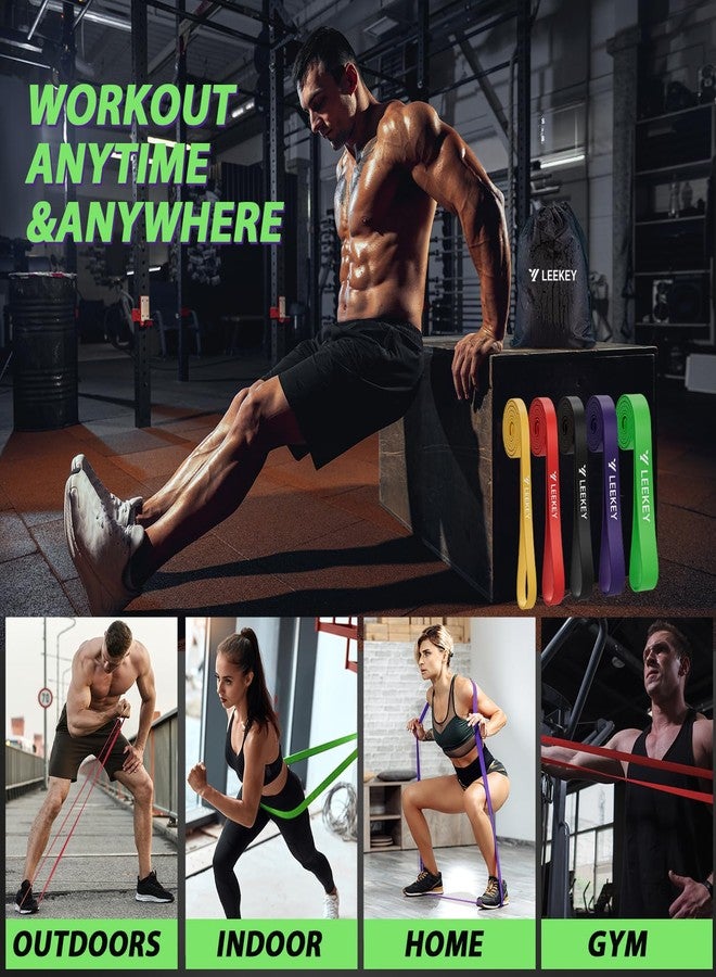 LEEKEY Resistance Bands, Exercise Bands Pull Up Assist Bands - Workout Bands Set - Mobility Band Powerlifting Bands for Men and Women Fitness Training, Physical Therapy,Home Workouts - Image 5