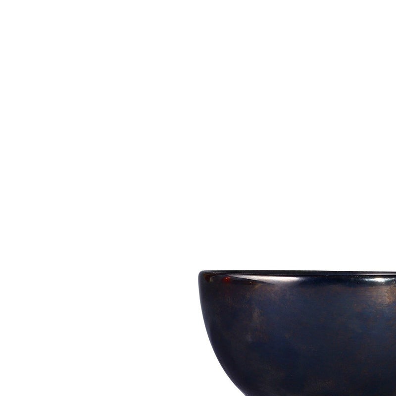 Caffeine Ceramic Handmade Black Metallic katori Bowl (Set of 4) - Image 2