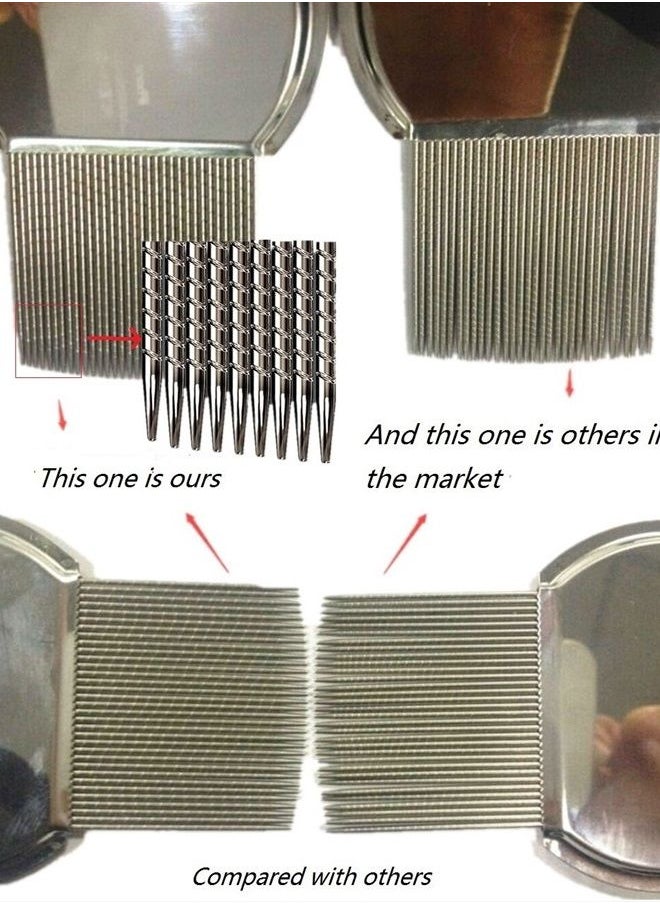 Bnikion - 2 Pack Professional Stainless Steel Comb - Image 1