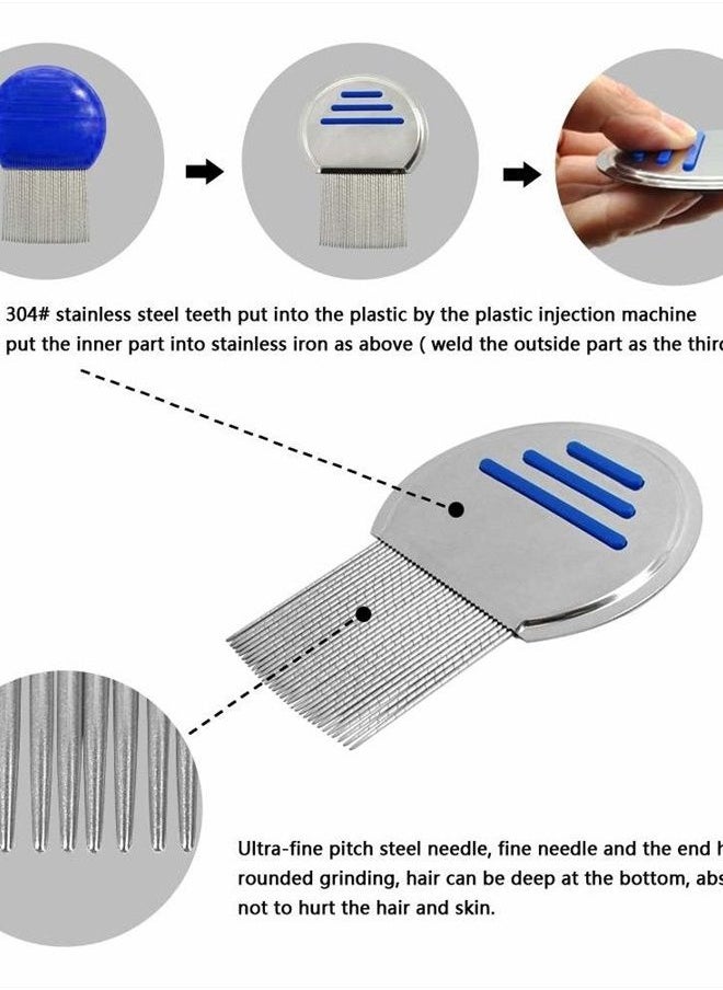 Bnikion - 2 Pack Professional Stainless Steel Comb - Image 1