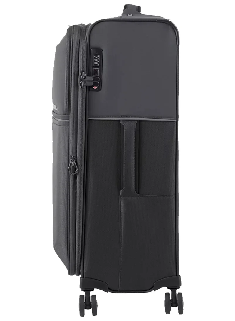 سامسونايت حقيبة سفر بعجلات دوارة  سم - أسود - ضمان عالمي  سنوات