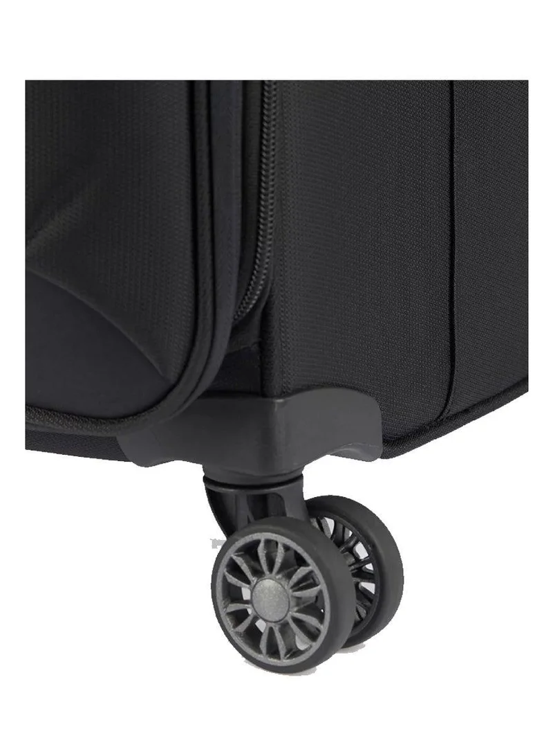 Samsonite 71 73h suitcase check-in size 71 cm / 26 inch, 4 spinner wheels, 100% nylon, black|soft top|front pocket compartment|tsa combination lock|expandable - 10 years international warranty  | Best Price UAE