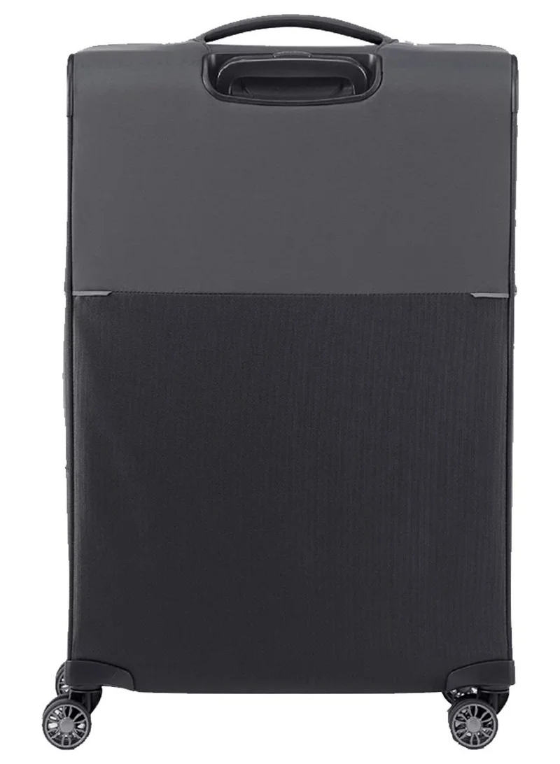 Samsonite 71 73h suitcase check-in size 71 cm / 26 inch, 4 spinner wheels, 100% nylon, black|soft top|front pocket compartment|tsa combination lock|expandable - 10 years international warranty  | Best Price UAE