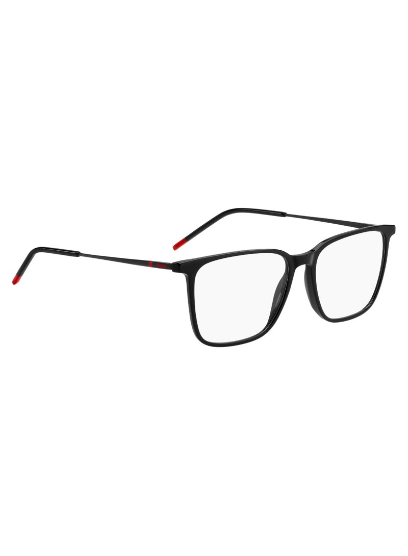 HUGO Men's  Rectangular Shape Metal Sunglasses Hg 1288  43 - Lens Size: 42.6 Mm - Black Red - Image 2