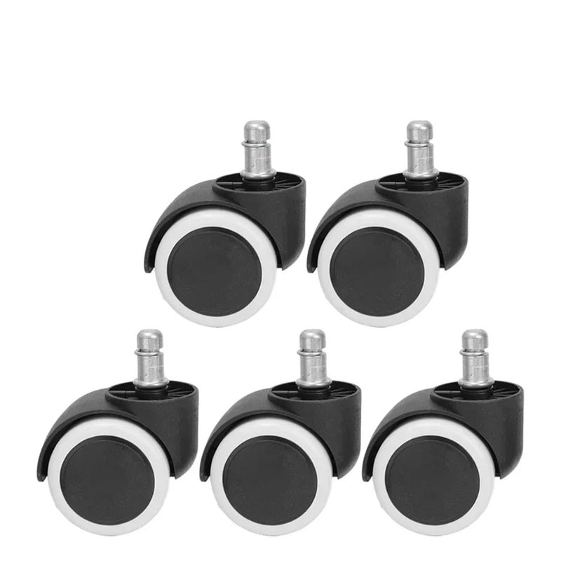 Heavy Duty Soft Mute Office Chair Caster Wheels Replacement 5PCS Set - Image 2