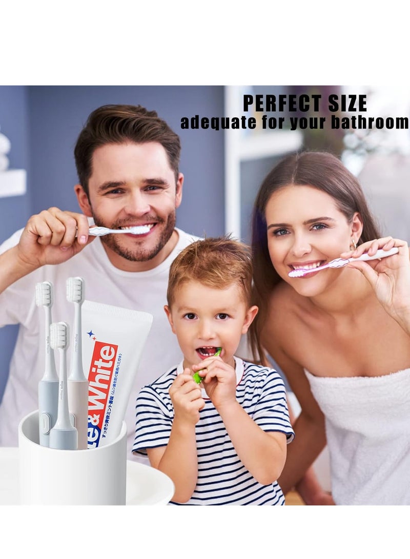 MIXDE Bathroom Tumbler Cup Set, 10.5oz Reusable Unbreakable Toothbrush Cups, Easy to Clean Plastic Mouthwash Cups, Toothbrush Holder for Your Bathroom, 2PCS  - Image 2