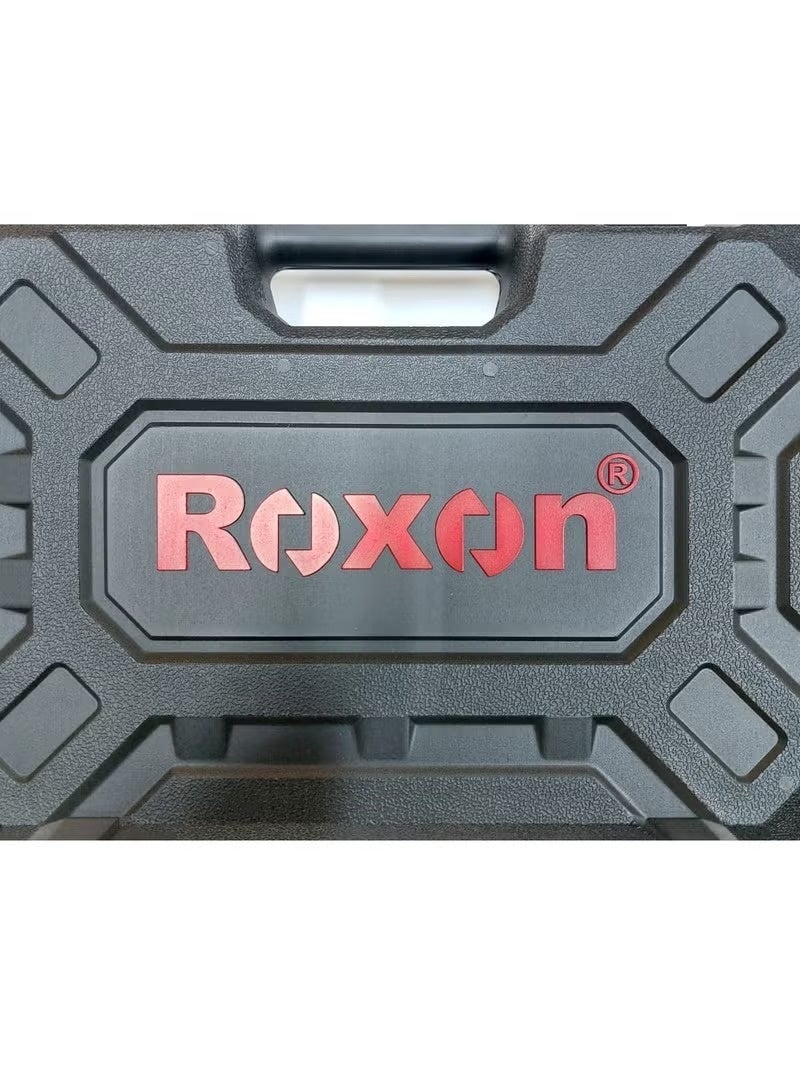 Roxon Premium Quality Rotary Hammer Drill, 800W Heavy Duty, 3 Function Modes, Including 3 Drill Bits, 2 Chiseling Bits(Flat & Point), 360° Rotating Handle with Carrying Case RX-800 - Image 4