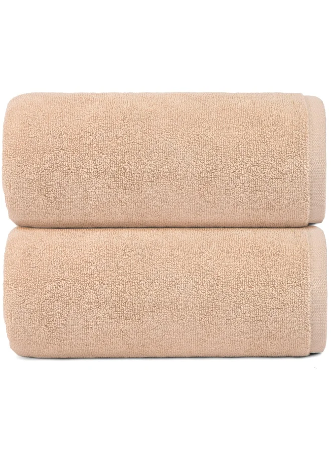 Bliss Casa Bliss Casa Indigo Bath Sheets (2 Pack, 90x180 cm)- 600 GSM Large Bathroom Towels Super Absorbent and Soft Hotel Quality Bathsheets, Ideal for Use in Hotels and Restaurants