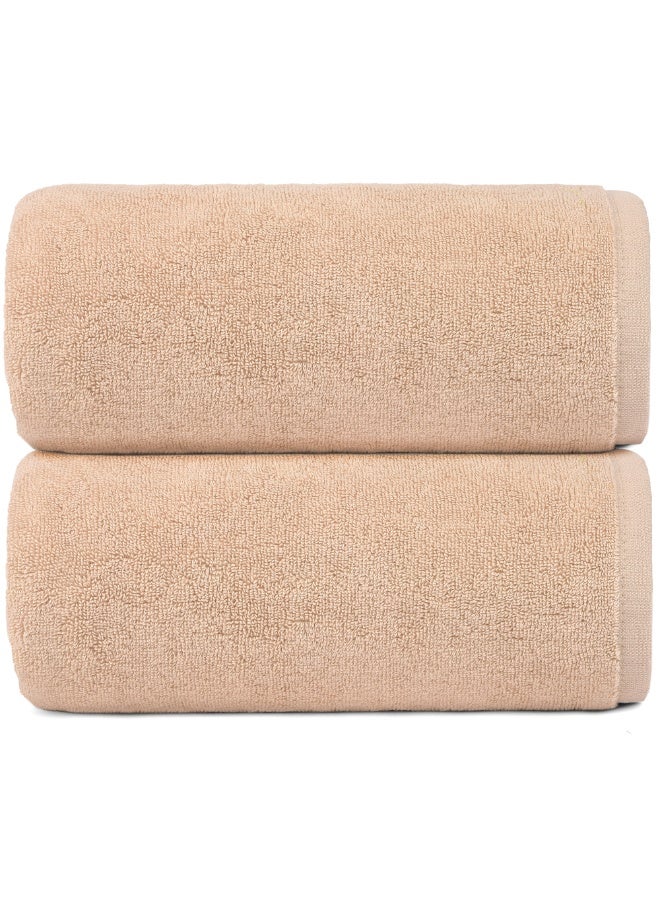 Bliss Casa Indigo Bath Sheets (2 Pack, 90x180 cm)- 600 GSM Large Bathroom Towels Super Absorbent and Soft Hotel Quality Bathsheets, Ideal for Use in Hotels and Restaurants