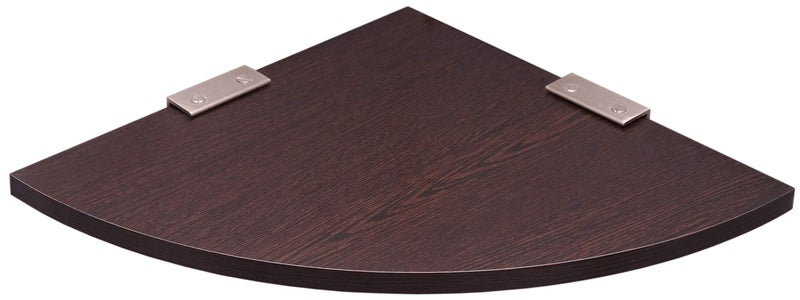 Captiver Wooden MDF Wall Mounted Decorative Sbt Corner Shelf (12 Inch, Wenge) Bathroom Living Room Kitchen Home Décor Decorative Display Items Storage Racks Shelves 3D - Image 3
