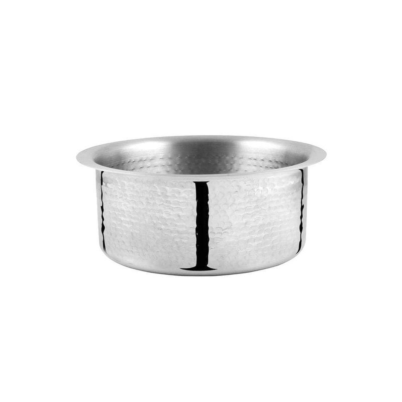 Shri & Sam Shri & Sam Stainless Steel Light Weight Hammered Patila,16 cm 