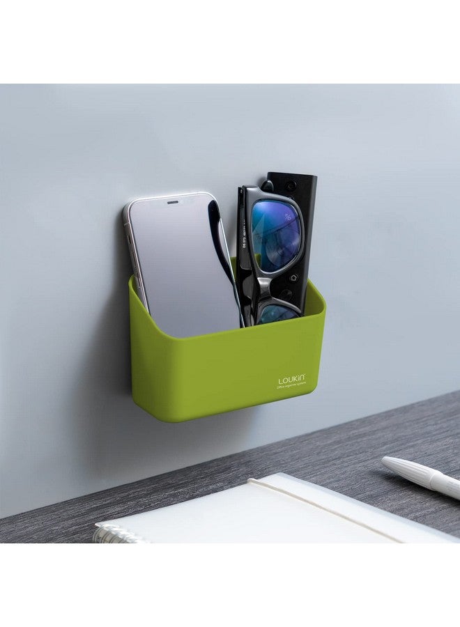 Loukin Magnetic Marker Holder, Dry Erase Marker Holder, Remote Control Holder, Magnetic Storage Organizer For Whiteboard Or Refrigerators (Green) - Image 2