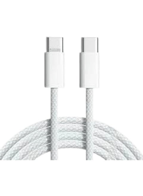 USB C to USB C Fast Charging Cable 60W 1 Meters with USB A Adapter, 20V/3A 180° Rotating Fast Charge Cable, Nylon Braided Fast Charging Cord Type C Compatible with MacBook Pro Air, iPad Pro, Samsung